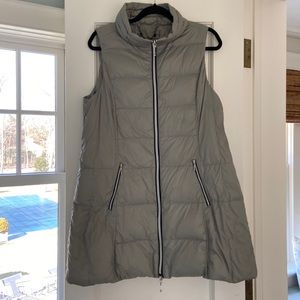 Set of 2 Anorak Packable Long Down Puffer Vests, size XL